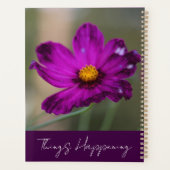 Planificateur Fleur Violette (Dos)