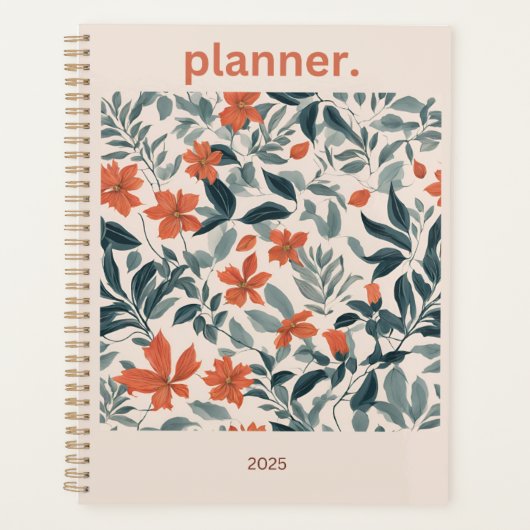 Planificateur Floral 2025 (Devant)