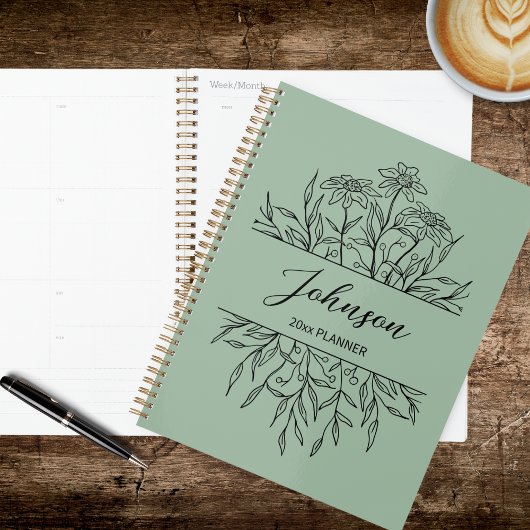 Planificateur Floral Esquisse