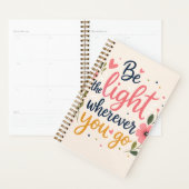Planificateur Floral Inspirant Modifiable (Devant avec enveloppe)