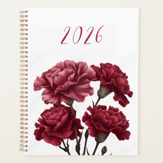 Planificateur Floral Lady 2026 (Devant)