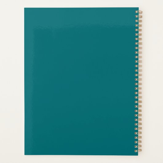 Planificateur Floral Moderne (Dos)