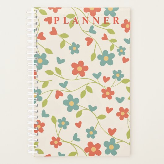 Planificateur Floral motif (Devant)
