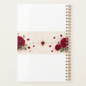 Planificateur floral romantique Notes d'amour Rose (Dos)
