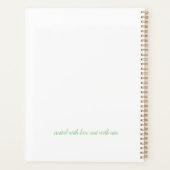 Planificateur Floral rose (Dos)