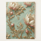 Planificateur floral vert rose Cahier Journal (Dos)