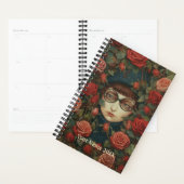 Planificateur Girl et Red Roses (Devant avec enveloppe)