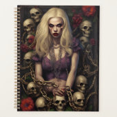 Planificateur gothique zombie blond | Édition Coll (Devant)