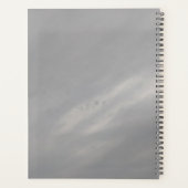 Planificateur gris, Amour pour ciel gris, bureau e (Dos)