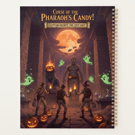 Planificateur Halloween égyptien (Dos)