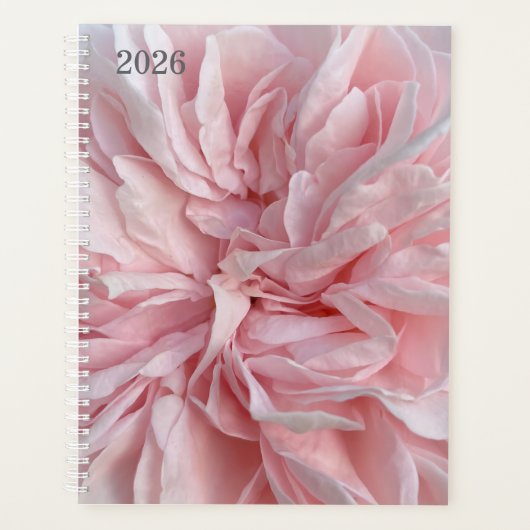 Planificateur hebdomadaire avec couverture florale (Devant)