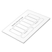 Planificateur hebdomadaire de bureau bloc-notes (Incliné)