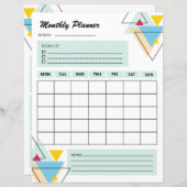 Planificateur hebdomadaire | Modèle du planificate (Devant / Derrière)