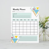 Planificateur hebdomadaire | Modèle du planificate (Debout devant)