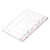 Planificateur Hebdomadaire Moderne | Bloc-Notes Ab (Incliné)