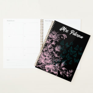 Planificateur hebdomadaire pour femmes Papillon fl