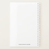 Planificateur hebdomadaire Sky Blue (Dos)