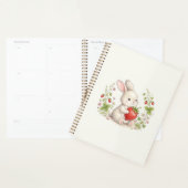 Planificateur Lapin & Fraise (Devant avec enveloppe)