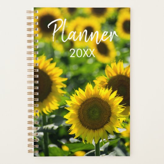 Planificateur - Le champ de tournesols (Devant)