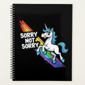 Planificateur Licorne Sorry not Sorry (Devant)