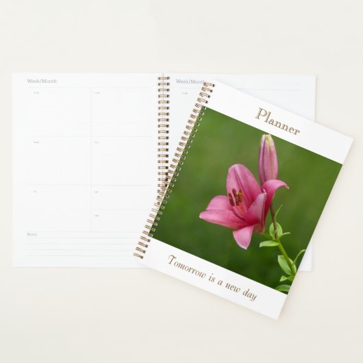 Planificateur Lily Fuchsia (Devant avec enveloppe)