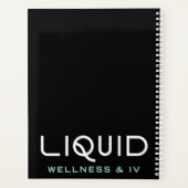 Planificateur Liquid Wellness & IV - Noir (Dos)