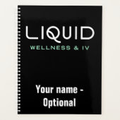 Planificateur Liquid Wellness & IV - Noir (Devant)