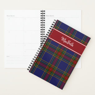Planificateur MacBeth Tartan Plaid