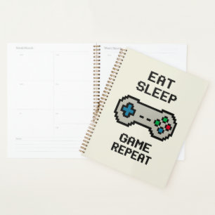 Planificateur Manger Dormir Jouer Répéter – Pixel 