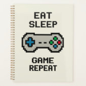 Planificateur Manger Dormir Jouer Répéter – Pixel  (Devant)