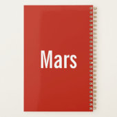 Planificateur Mars (Dos)