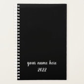 Planificateur masculin moderne en noir (Devant)