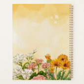 Planificateur mensuel 2023-2024 avec fleur (Dos)