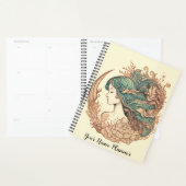 Planificateur Mermaid avec personnalisation de nom (Devant avec enveloppe)