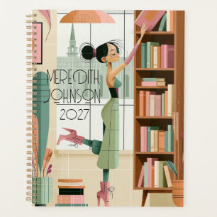 Planificateur Mid Century Modern Cozy Girl 2027