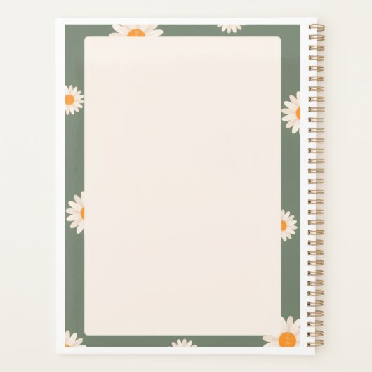 Planificateur mignon minimal (Dos)