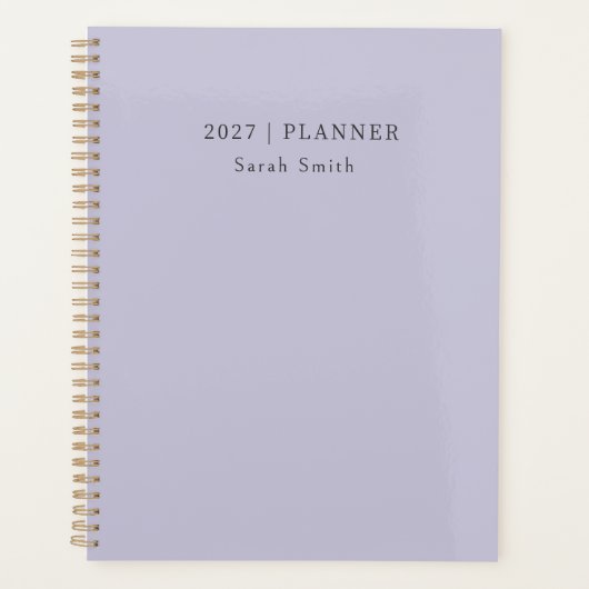Planificateur minimal 2027 Couverture de brume de (Devant)