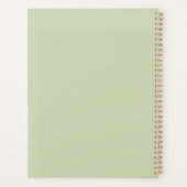 Planificateur minimal 2027 Couverture Pistache Dou (Dos)