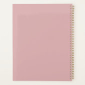 Planificateur minimal 2027 Couverture Rose Pâle (Dos)