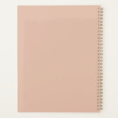 Planificateur minimal 2027 Couverture Warm Sand Bl (Dos)