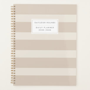 Planificateur minimaliste Beige
