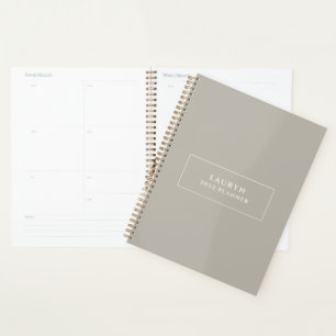 Planificateur minimaliste en grès tendance moderne