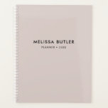 Planificateur minimaliste moderne de couleur beige<br><div class="desc">Simple et moderne.</div>