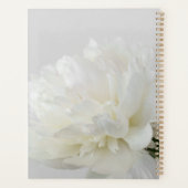 Planificateur Minimaliste Paeonia Blanche (Dos)