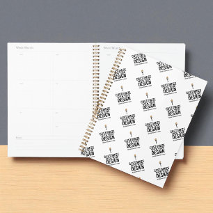 Planificateur minimaliste personnalisé à la marque