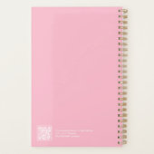 Planificateur Minimaliste Rose Pâle (Dos)