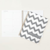 Planificateur minimaliste Zigzag moderne (Devant avec enveloppe)