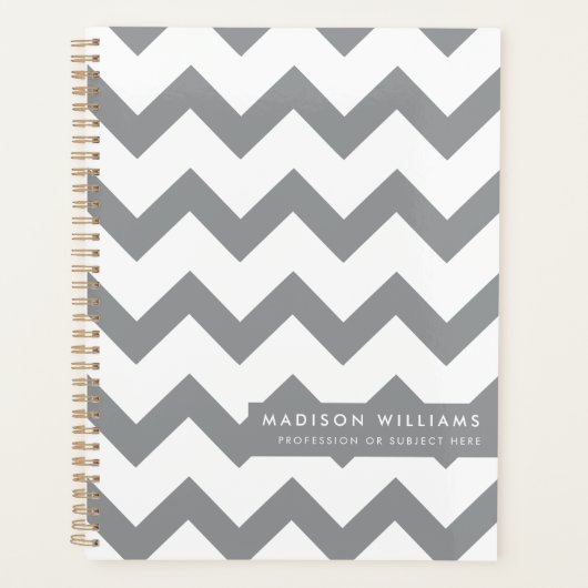 Planificateur minimaliste Zigzag moderne (Devant)