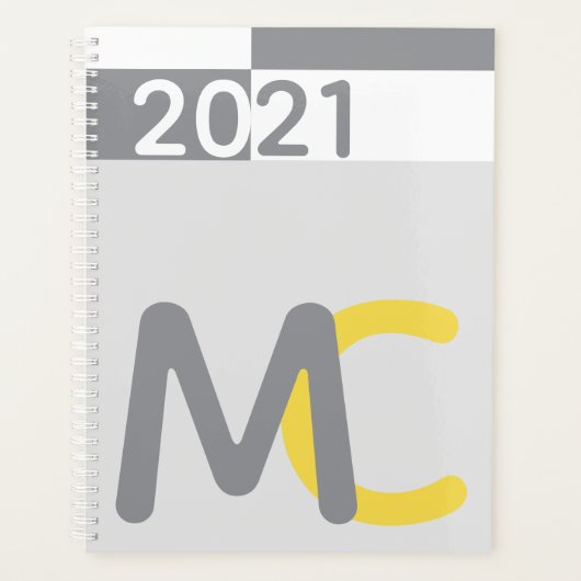 Planificateur moderne Monogram (Devant)