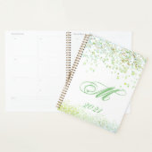 Planificateur Monogram Golden & Green Sparkles 202 (Devant avec enveloppe)